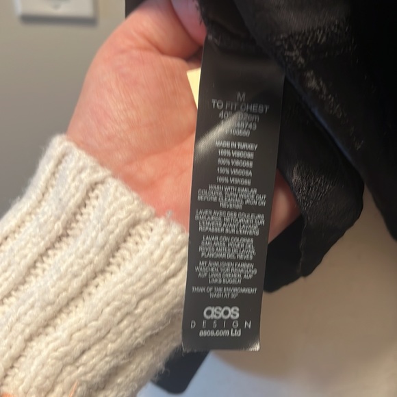 Asos medium oversized black blouse - Picture 5 of 5